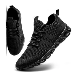 Herren Schuhe Sneaker Laufschuhe Walkingschuhe Sommerschuhe Sportschuhe Straßenlaufschuhe Turnschuhe Fitnessschuhe Joggingschuhe Workout Freizeitschuhe Männer Running Shoes Gym schwarz EU41