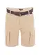 riverso Herren Cargo Shorts RIVJakob Kurze Hose Regular Bermuda 100% Baumwolle Mit Gürtel Beige w32, Größe:W 32, Farbe:Middle Beige (20300)