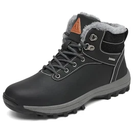 Winterschuhe Herren Warm Gefüttert Winterstiefel Damen Wanderschuhe Outdoor Winter Boots Rutschfest Schneestiefel Kohlenstoff 43 EU