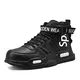FUSHITON Herren Laufschuhe Mode High Top Sneakers Freestyle Hi-Top Lässig Sportschuhe Wanderschuhe Hoch Turnschuhe Freizeitschuhe Fitness Hohe Schuhe