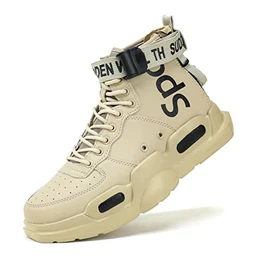 Herren Laufschuhe Mode High Top Sneakers Freestyle Hi-Top Lässig Sportschuhe Wanderschuhe Hoch Turnschuhe Freizeitschuhe Fitness Hohe Schuhe
