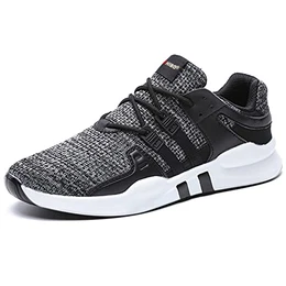 Schuhe Sneaker Herren Laufschuhe Damen Leicht Sportschuhe Gym Turnschuhe Outdoor Atmungsaktiv Freizeit Fitnessschuhe, 01 Grau 41 EU