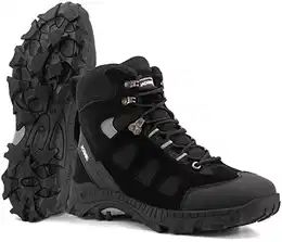 Wanderschuhe Herren Damen Wasserdicht Trekkingschuhe Wanderstiefel Winter Schuhe Winterstiefel Schneestiefel Boots Stiefel Schneeschuhe Winterschuhe Outdoor Schwarz 44 EU