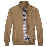 YOUTHUP Herren Jacke Regular Fit Sommer Übergangsjacke Leichtgewicht Freizeitjacke Bomber Sportjacke Khaki