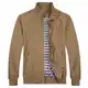 YOUTHUP Herren Jacke Regular Fit Sommer Übergangsjacke Leichtgewicht Freizeitjacke Bomber Sportjacke, Khaki, S