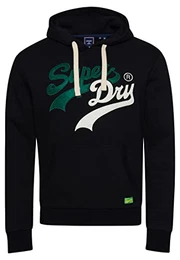 Mens Vintage VL Interest Hood Kapuzenpullover, Black, L
