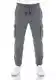 riverso Herren Sweathose RIVLars Trainingshose Cargo Jogger Jogginghose Sporthose Freizeithose Slim Einfarbig Baumwolle Grau M, Größe:M, Farbe:Grey Melange Standard 2 (23300)