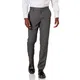 Amazon Essentials Herren Flatfront-Anzughose in schmaler Passform, Kohlegrau, 32W / 32L