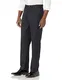 Amazon Essentials Herren Flatfront-Anzughose mit Erweiterbarem Bund, Klassisch Geschnitten, Schwarz, 32W / 34L