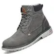 Mishansha Winterschuhe Herren Winterstiefel Damen Gefüttert Wasserdicht Warme Winter Boots Wanderschuhe Rutschfest Trekkingschuhe Grau,GR.43