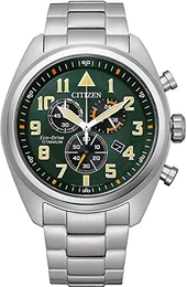Herren Analog Quarz Uhr mit Edelstahl Armband AT2480-81X