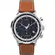 Timex Herren Waterbury Classic Chrono 40mm Edelstahl Quarz Kleid Uhr mit Lederarmband, Braun, 20 TW2V30800