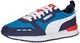 PUMA Unisex R78 Sneakers, Blau (Mykonos Blue White/Peacoat/High Risk Red), 43 EU