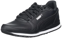 Unisex St Runner V3 L Sneaker, Black- Black- White, 43