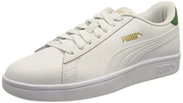 Unisex Smash v2 L Sneaker, Weiß Amazongrün Gold, 43 EU