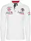 Carisma Casual Herren Longsleeve Langarmshirt Sweatshirt Poloshirt Regular Fit mit Hochwertigen Stickerei 3439 White M