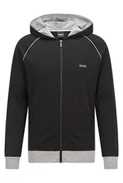 Herren Mix&Match Jacket H Jacke mit Kapuze aus Stretch-Baumwolle mit Paspeln und Logo