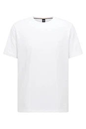 Herren Mix&Match T-Shirt R Relaxed-Fit T-Shirt aus Stretch-Baumwolle mit kontrastierendem Logo