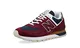 New Balance ML574DHR (dunkelrot/weiß/Silber) - 43 EUR · 9,5 US
