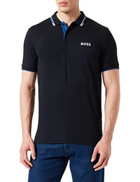 Herren Paddy Pro Poloshirt aus Baumwoll-Mix mit kontrastfarbenen Logos