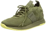 BOSS Herren Titanium Runn Sock-Sneakers mit Repreve®-Strick Khaki