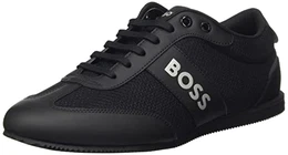 Herren Rusham Lowp Logo-Sneakers mit Mesh und gummierten Einsätzen Schwarz 43 Größe 43