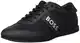 BOSS Herren Rusham Lowp Logo-Sneakers mit Mesh und gummierten Einsätzen Schwarz 41 Größe 41