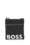 BOSS Herren Catch S zip env Umhängetasche  Schwarz
