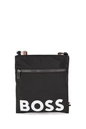 Herren Catch S zip env Umhängetasche aus recyceltem Nylon mit Logo-Print Schwarz Stck