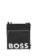 BOSS Herren Catch S zip env Umhängetasche aus recyceltem Nylon mit Logo-Print Schwarz Stck