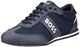 BOSS Herren Rusham Lowp Logo-Sneakers mit Mesh und gummierten Einsätzen Dunkelblau 39 Größe 39
