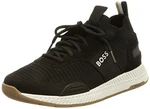 BOSS Herren Titanium Runn Sock-Sneakers mit Repreve®-Strick Dunkelgrau