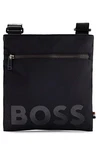 BOSS Herren Catch S zip env Umhängetasche  Schwarz