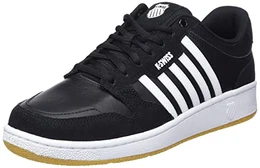Herren City Court Sneaker, Black/White/Gum, 43 EU