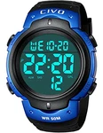 CIVO Herren Sport Outdoor Digital Armbanduhr Blau