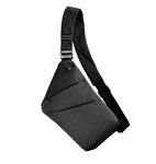 Tibroni Multi-Pocket Schultertasche Sling Crossbody Bag Mini Umhängetaschen Herrentasche Klein Anti-Diebstahl Brusttasche für Herren Schwarz