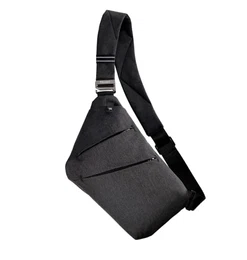 Multi-Pocket Schultertasche, Sling Crossbody Bag, Mini Umhängetaschen, Herrentasche Klein, Anti-Diebstahl Brusttasche für Herren(Schwarz)