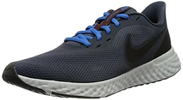 Herren Revolution 5 Laufschuh, Thunder Blue/Black-Grey Fog, 43 EU
