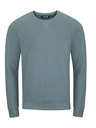 riverso Herren Pullover RIVPhillip Sweatshirt Basic Rundhals Sweater Pulli Langarm Regular Fit Einfarbig Blau (19301)
