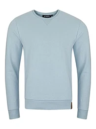 Herren Pullover RIVPhillip Sweatshirt Basic Rundhals Sweater Pulli Langarm Regular Fit Einfarbig Blau M, Größe:M, Farbe:Light Blue (19200)