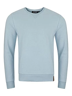 riverso Herren Pullover RIVPhillip Sweatshirt Basic Rundhals Sweater Pulli Langarm Regular Fit Einfarbig Light Blue (19200)