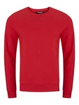 riverso Herren Pullover RIVPhillip Sweatshirt Basic Rundhals Sweater Pulli Langarm Regular Fit Einfarbig Middle Red