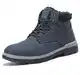 ASTERO Winterschuhe Herren Winterstiefel Gefüttert Warme Stiefeletten Rutschfeste Boots Wanderschuhe Draussen Trekking Schneestiefel Gr.41-46 (BLAU, Größe 43)