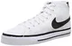 Nike Herren Court Legacy Canvas Mid Sneaker, White/Black-Team Orange, 43 EU