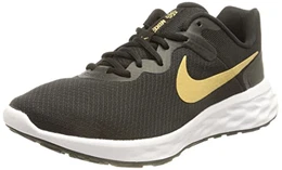 Herren Revolution 6 Nn Laufschuh, Black/Metallic Gold-White, 41 EU