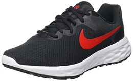 Herren Revolution 6 Road Running Shoe, Black/University Red-Anthracite, 38.5 EU