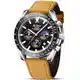 HANPOSH Klassische Uhr 0344-Caramel Black