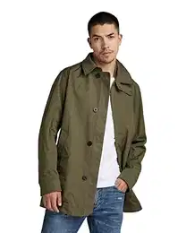 Herren Utility Trenchcoat, Grün (shadow olive D21047-C833-B230), M