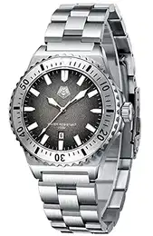 Herrenuhr 10ATM Wasserdicht 41mm Silber Massiver Edelstahl Analoge Uhren für Herren Designer Geschäft GMT Quarz Uhr Luxus Leuchtend Armbanduhren mit Datum