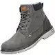 Mishansha Warm Gefütterte Schneestiefel Herren Damen Wanderschuhe Bequeme rutschfeste Winter Boots Wasserdicht Winterstiefel, Grau 43 EU